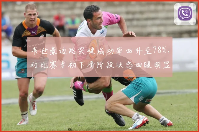 韦世豪边路突破成功率回升至78%，对比赛季初下滑阶段状态回暖明显